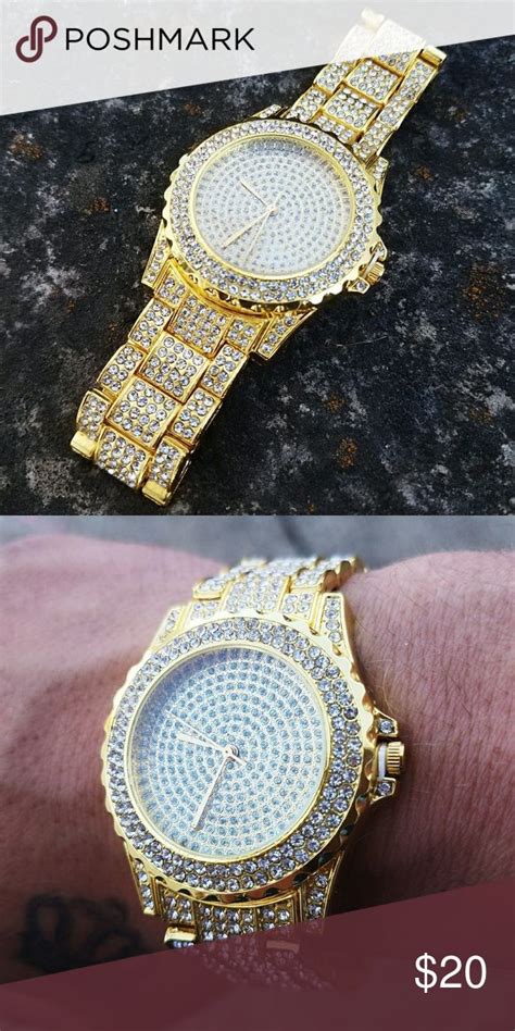 mens fake bling watches|cheap bling watches for men.